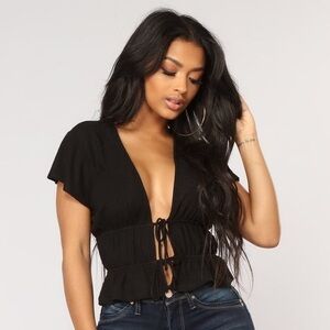 Fashion Nova Don’t Waste Your Time Sexy Party/Evening Top women’s size 1x